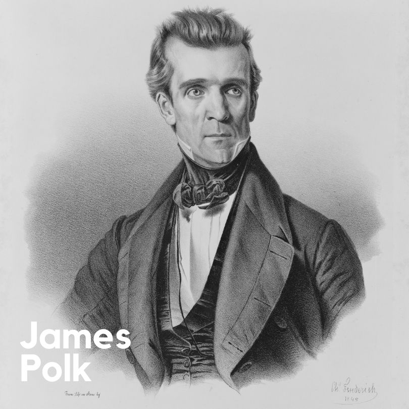 A picture of James Polk. The 11th President of the United States